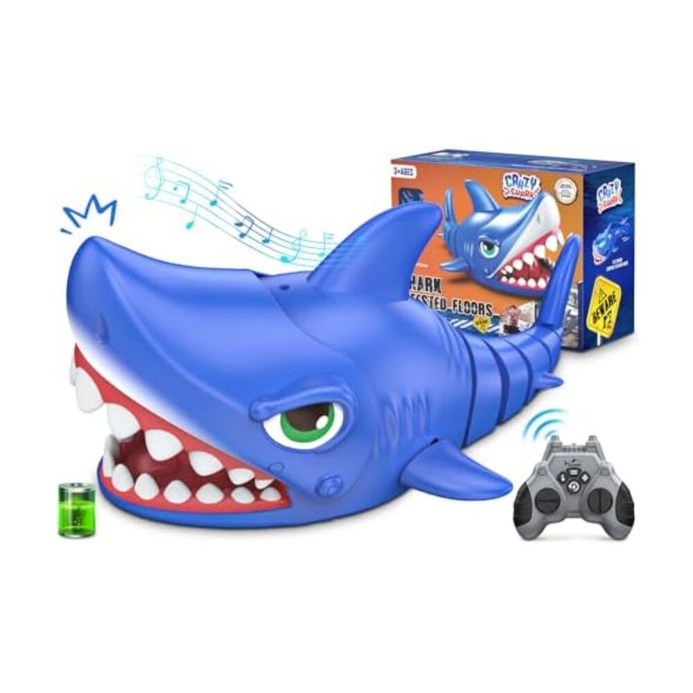 RC Shark Robot Toy w/ Biting & Swimming